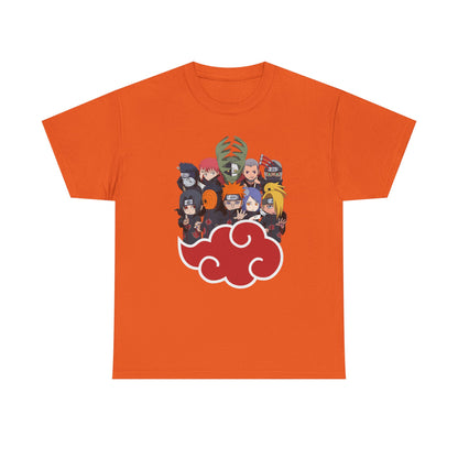 Anime-Inspired Unisex Heavy Cotton Tee - Naruto Characters Design