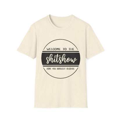 Welcome to the Shitshow Unisex Softstyle T-Shirt - Fun Party Humor Tee