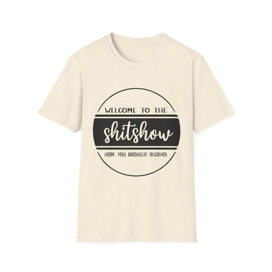 Welcome to the Shitshow Unisex Softstyle T-Shirt - Fun Party Humor Tee