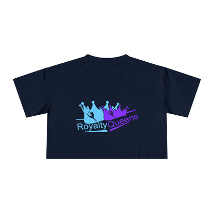 Royalty Queens Women's Crop Tee - Cute Summer Top, Inspirational Shirt, Gift for Her, Birthday Present, Casual Outfit