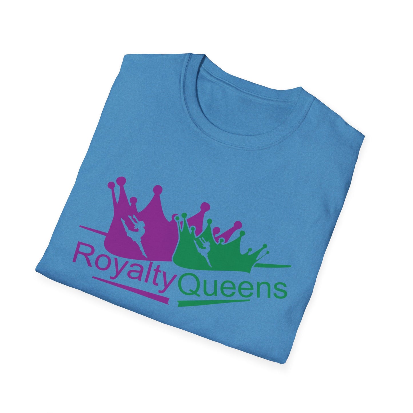 Royalty Queens T-Shirt, Unisex Softstyle Tee for Celebrations, Birthday Gifts, Empowerment Wear, Casual Fashion, Crown Design