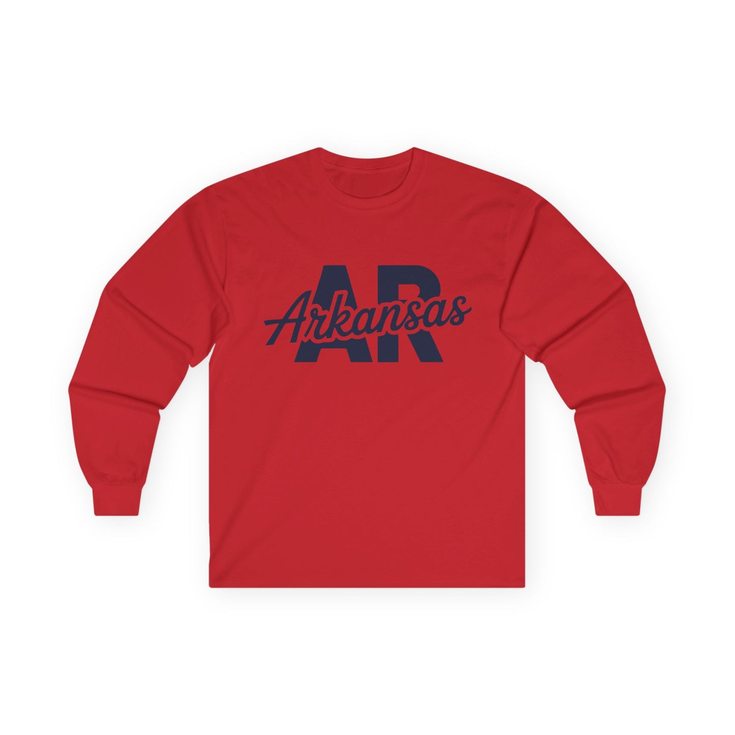 Arkansas AR Script Long Sleeve Tee