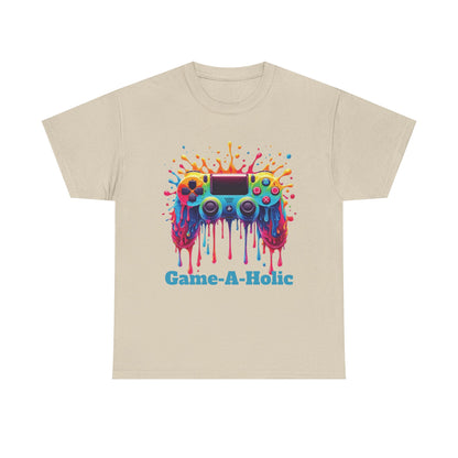 Game-A-Holic Unisex Heavy Cotton Tee - Perfect Gift for Gamers