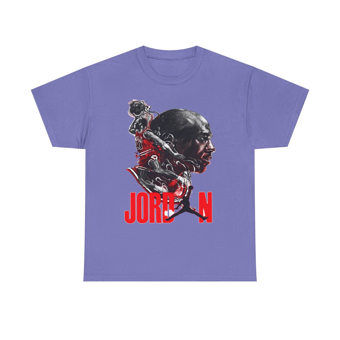 Jordan Inspired Unisex Heavy Cotton Tee - Retro Style Graphic Shirt