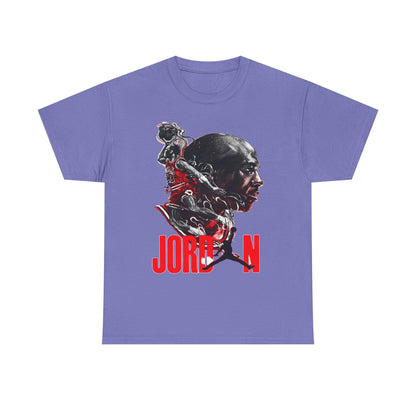 Jordan Inspired Unisex Heavy Cotton Tee - Retro Style Graphic Shirt