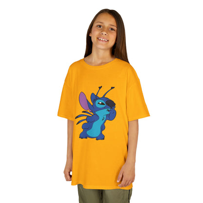 Kids Cotton Tee - Cute Stitch Design for Fun Adventures