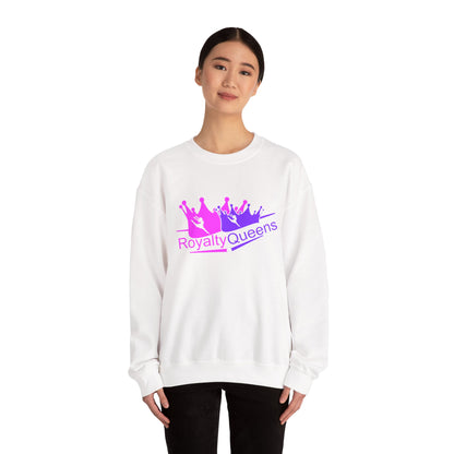 Royalty Queens Crewneck Sweatshirt — Pink & Purple Crown Graphic