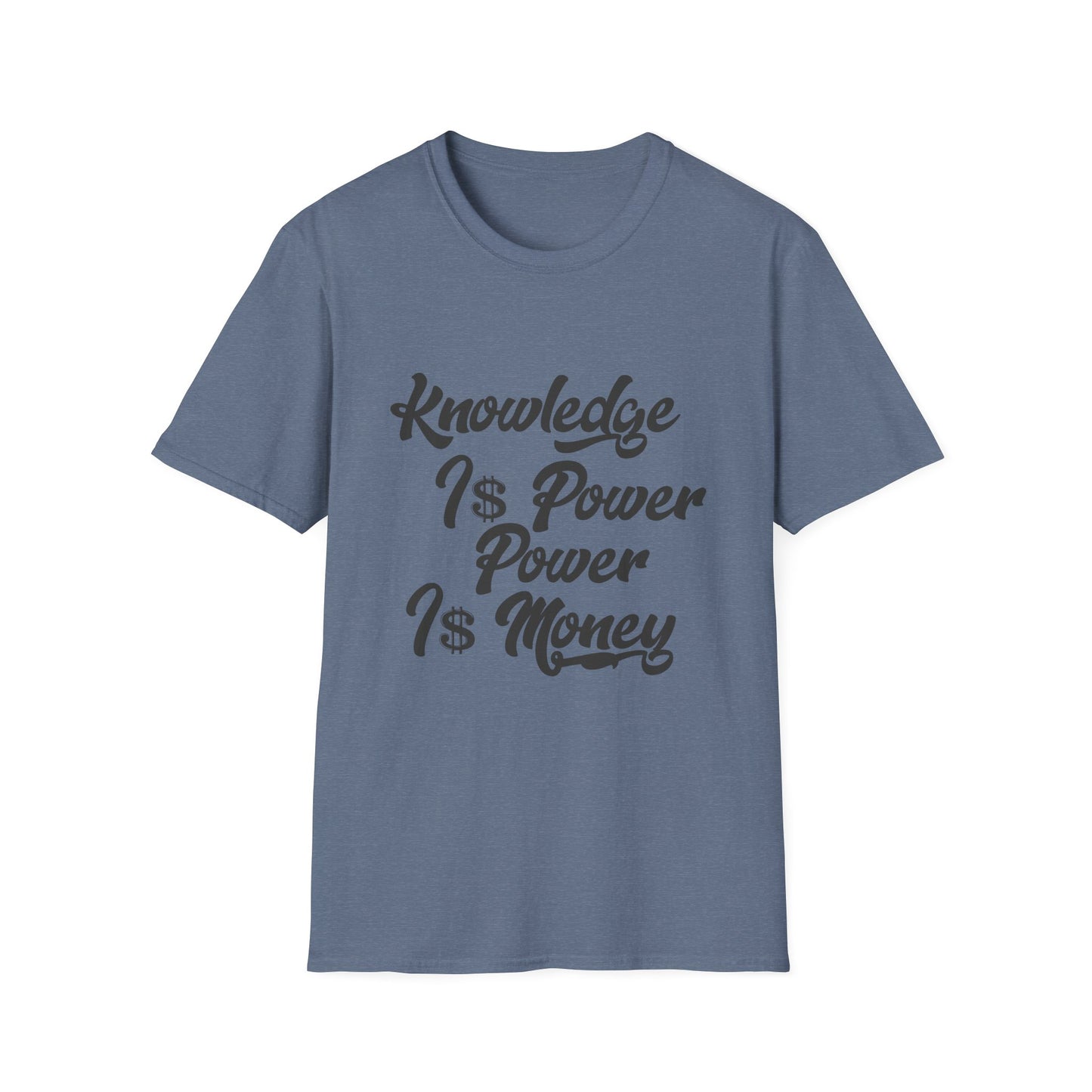 Knowledge Is Power Unisex Softstyle T-Shirt - Stylish Motivational Tee