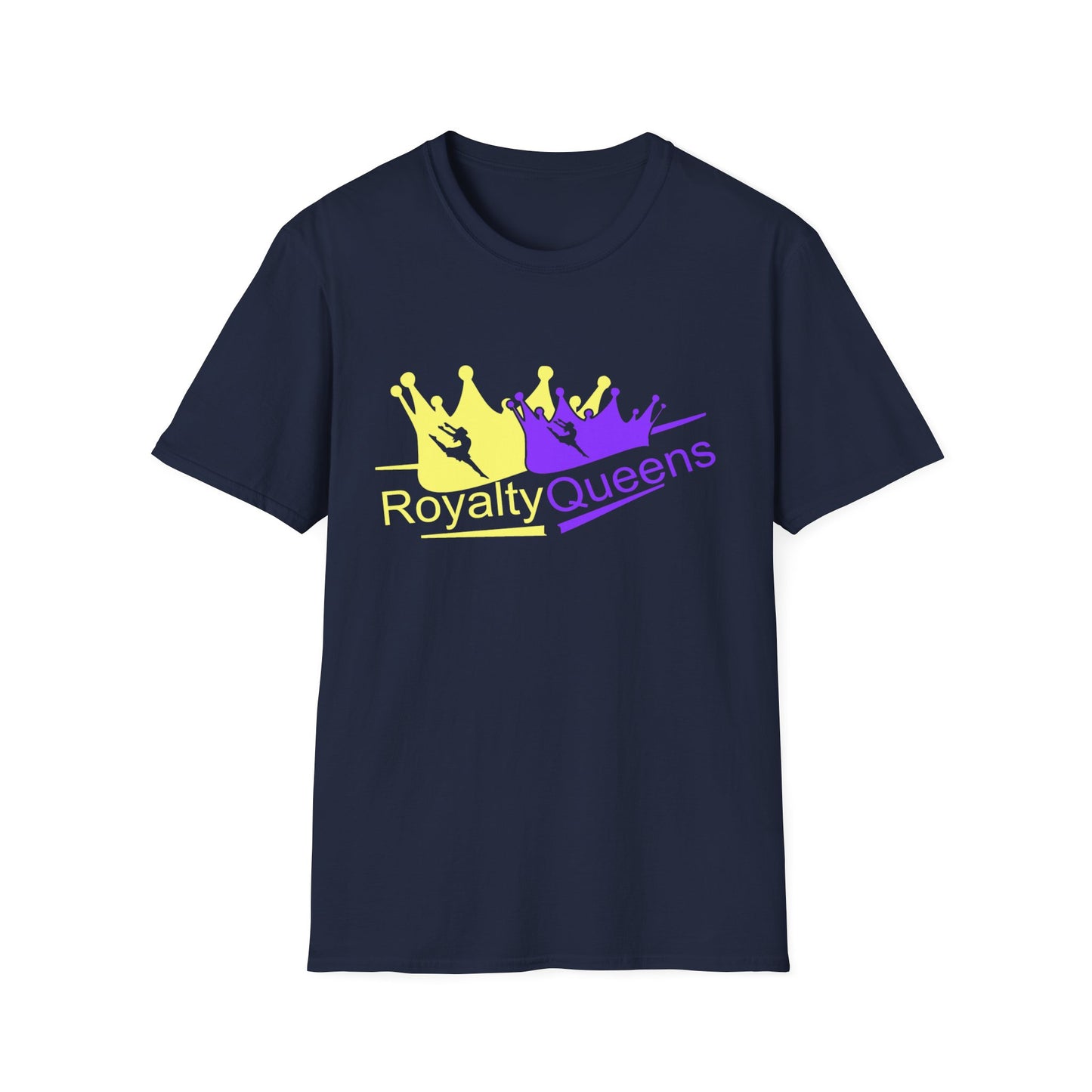Royalty Queens Unisex Softstyle T-Shirt | Vibrant Crown Print | Perfect for Birthdays, Celebrations, and Everyday Wear