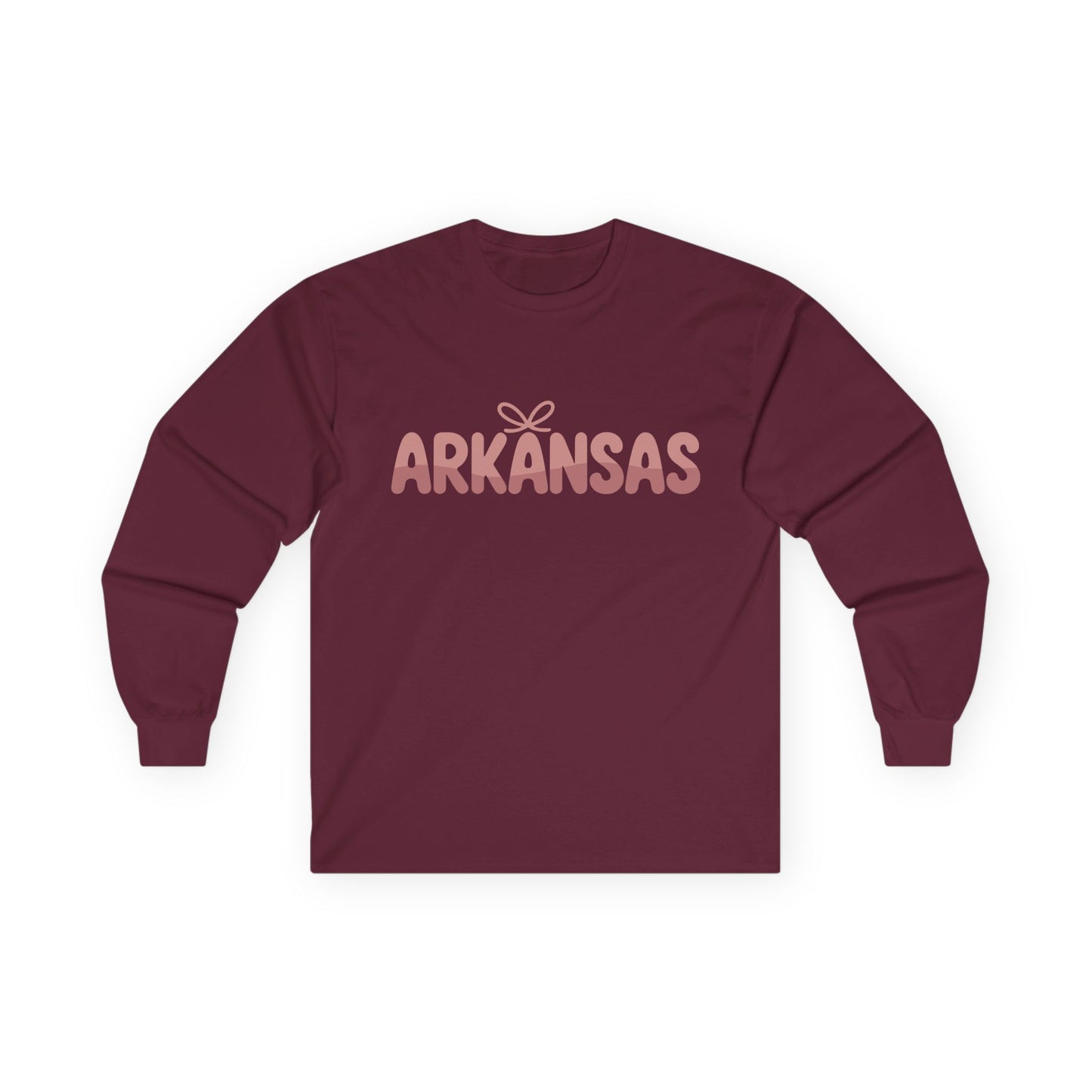 Arkansas Script Long Sleeve Tee