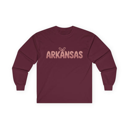 Arkansas Script Long Sleeve Tee