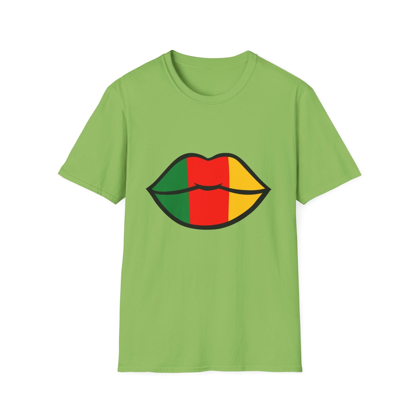 Cameroon Lips Unisex Softstyle T-Shirt, Graphic Tee, Statement Shirt, Cultural Pride Apparel, Casual Wear, Gift Idea