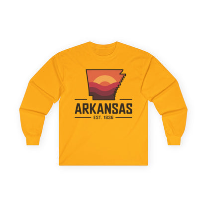 Arkansas Sunset Long Sleeve Tee — AR State Est. 1836
