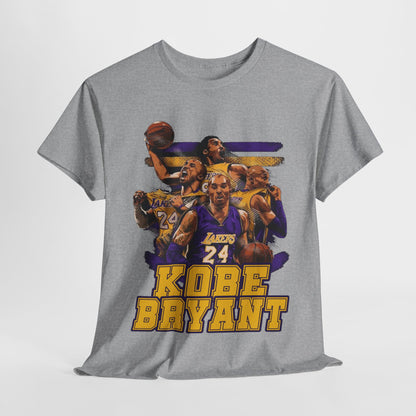 Kobe Bryant Tribute Unisex Heavy Cotton Tee - Basketball Legend Shirt