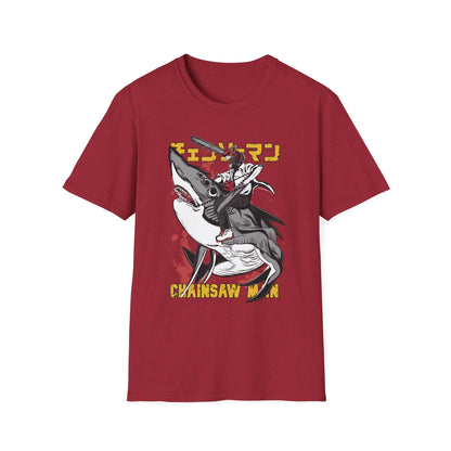 Unisex Softstyle T-Shirt with Unique Design, Cool Graphic Tee, Casual Wear, Gift for Anime Fans, Daily Comfort
