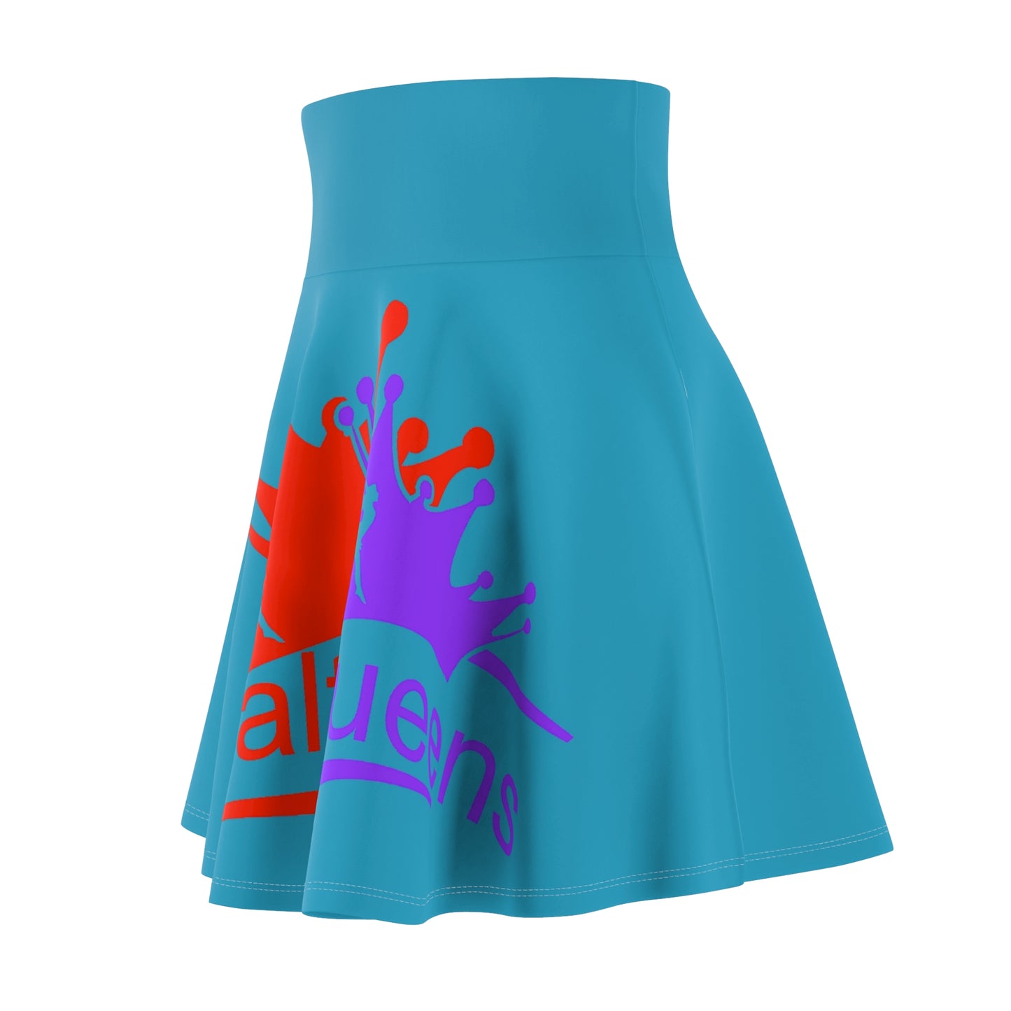 Colorful Women's Skater Skirt - 'Royalty' Design, Perfect for Spring/Summer Celebrations