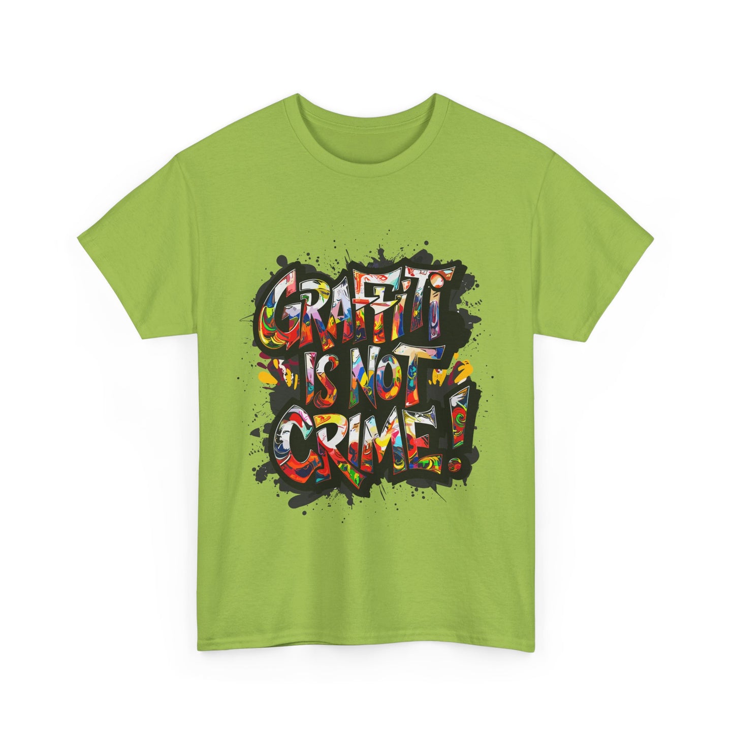 Craft is Not a Crime Unisex Heavy Cotton Tee, Graffiti Art Shirt, Streetwear, Gift for Artists, Art Lover's Top, Trendy Graphic Tee