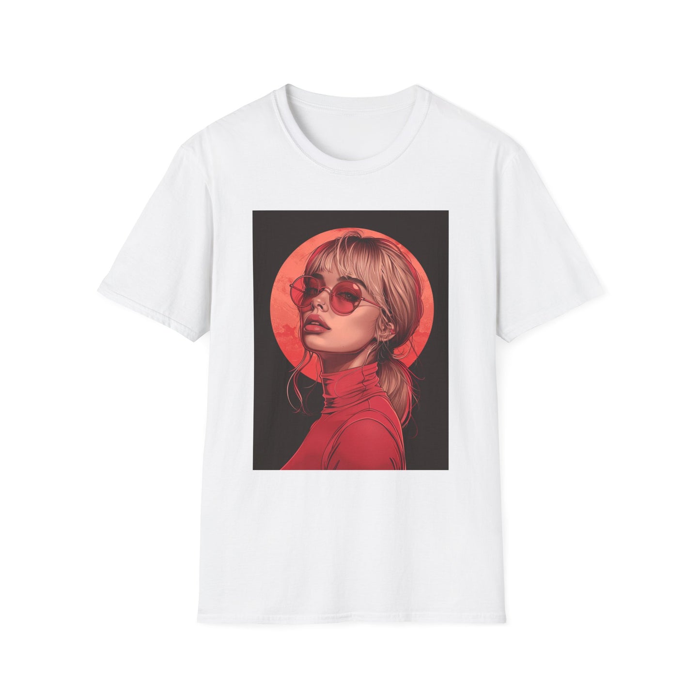 Retro Chic Graphic T-Shirt with Stylish Artwork