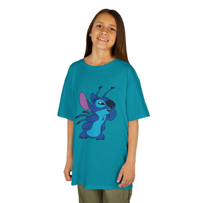 Kids Cotton Tee - Cute Stitch Design for Fun Adventures