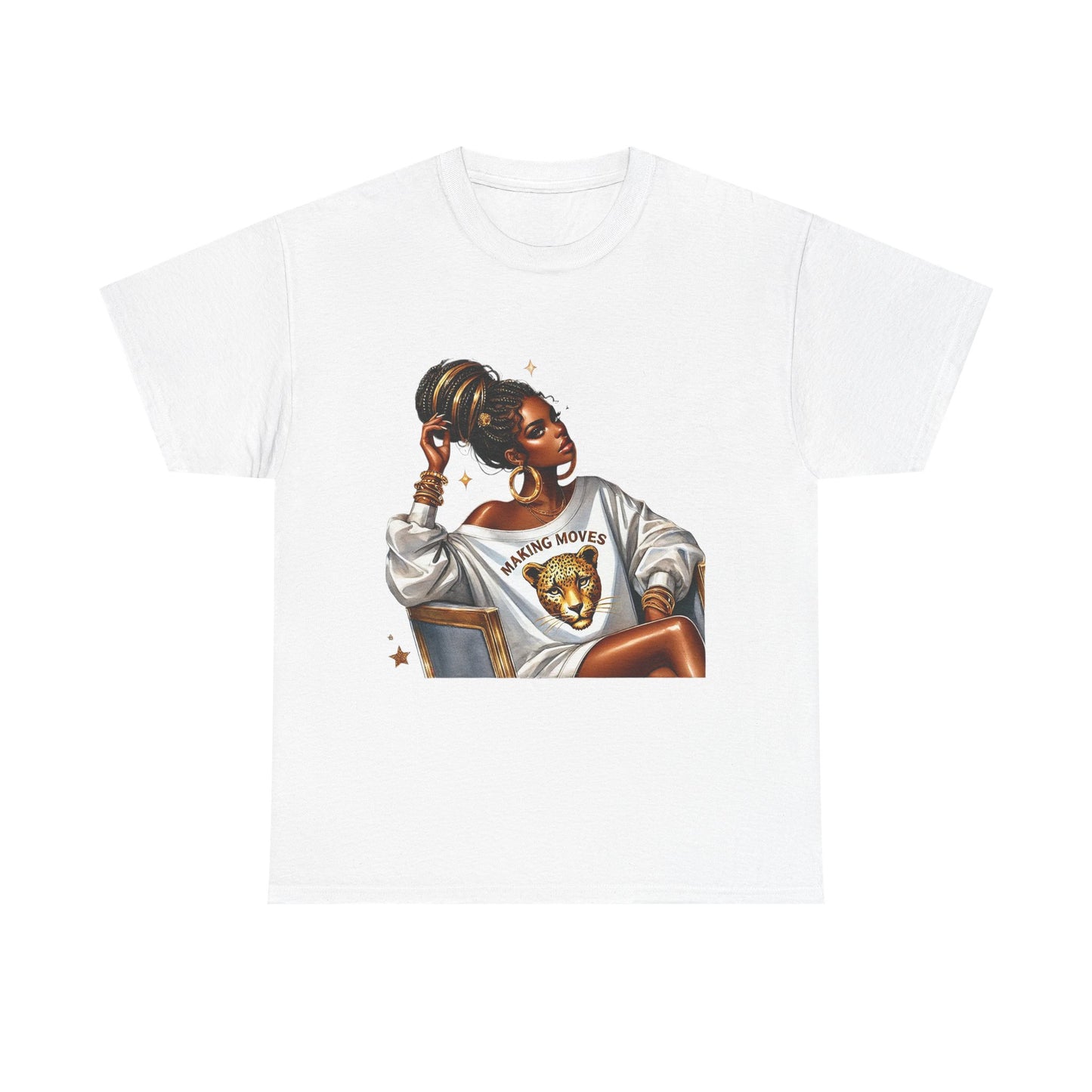 Empowering Women Graphic Tee - 'Making Moves' Heavy Cotton Unisex T-Shirt