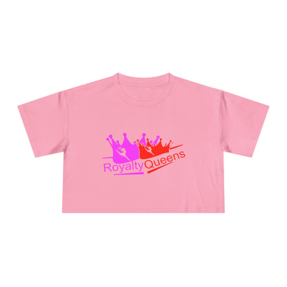 Royalty Queens Women's Crop Tee for Confident Style, Perfect for Festivals, Parties, Birthdays, Gifts & Casual Wear