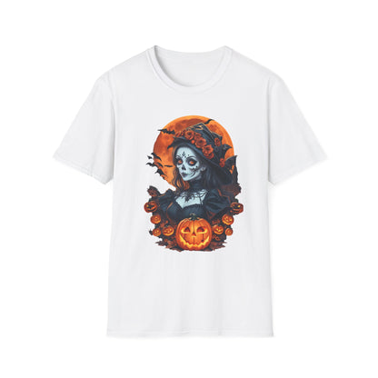 Spooky Halloween Graphic Tee, Unisex Softstyle T-Shirt, Fall Fashion, Halloween Costume, Pumpkin Decor, October Celebration