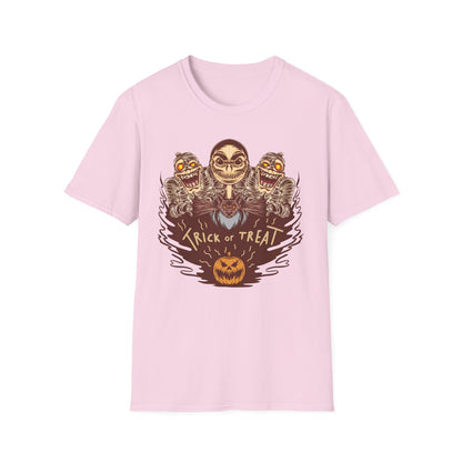 Halloween Trick or Treat Unisex T-Shirt, Spooky Shirt, Fall Fashion, October Celebration Tee, Halloween Costume Tee