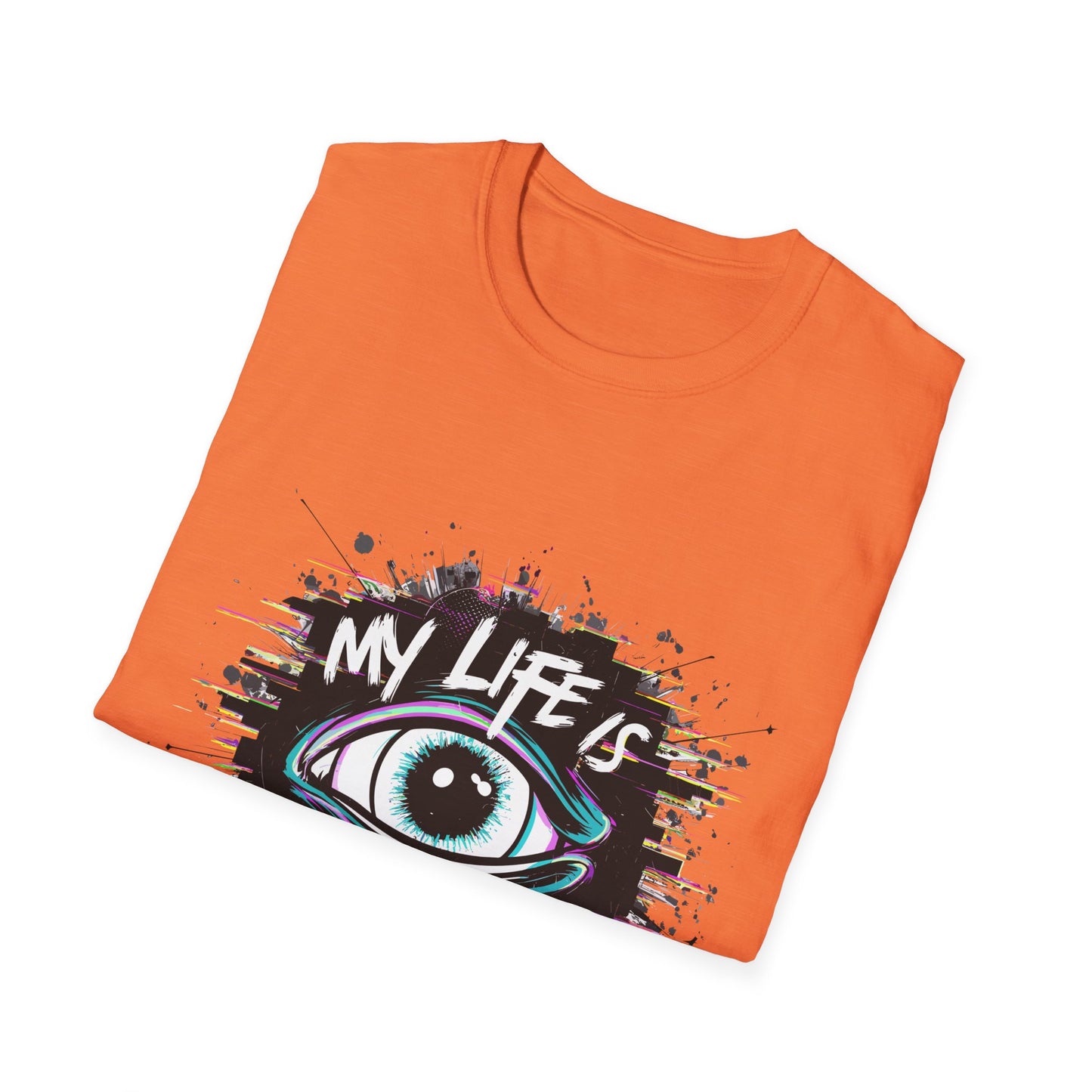 Unisex Hypnotized Eye T-Shirt, Softstyle Tee, Cool Graphic Shirt, Gift for Dreamers, Casual Wear, Trendy Fashion Tee