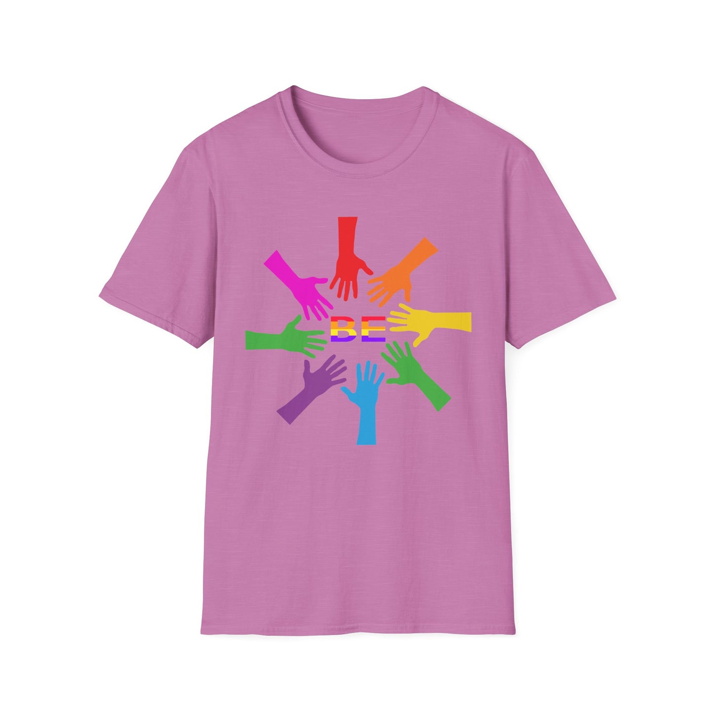 Rainbow Hands Unisex T-Shirt | Be Yourself, Inclusive Apparel, Pride Clothing, Gift for Friends, LGBTQ+ Pride