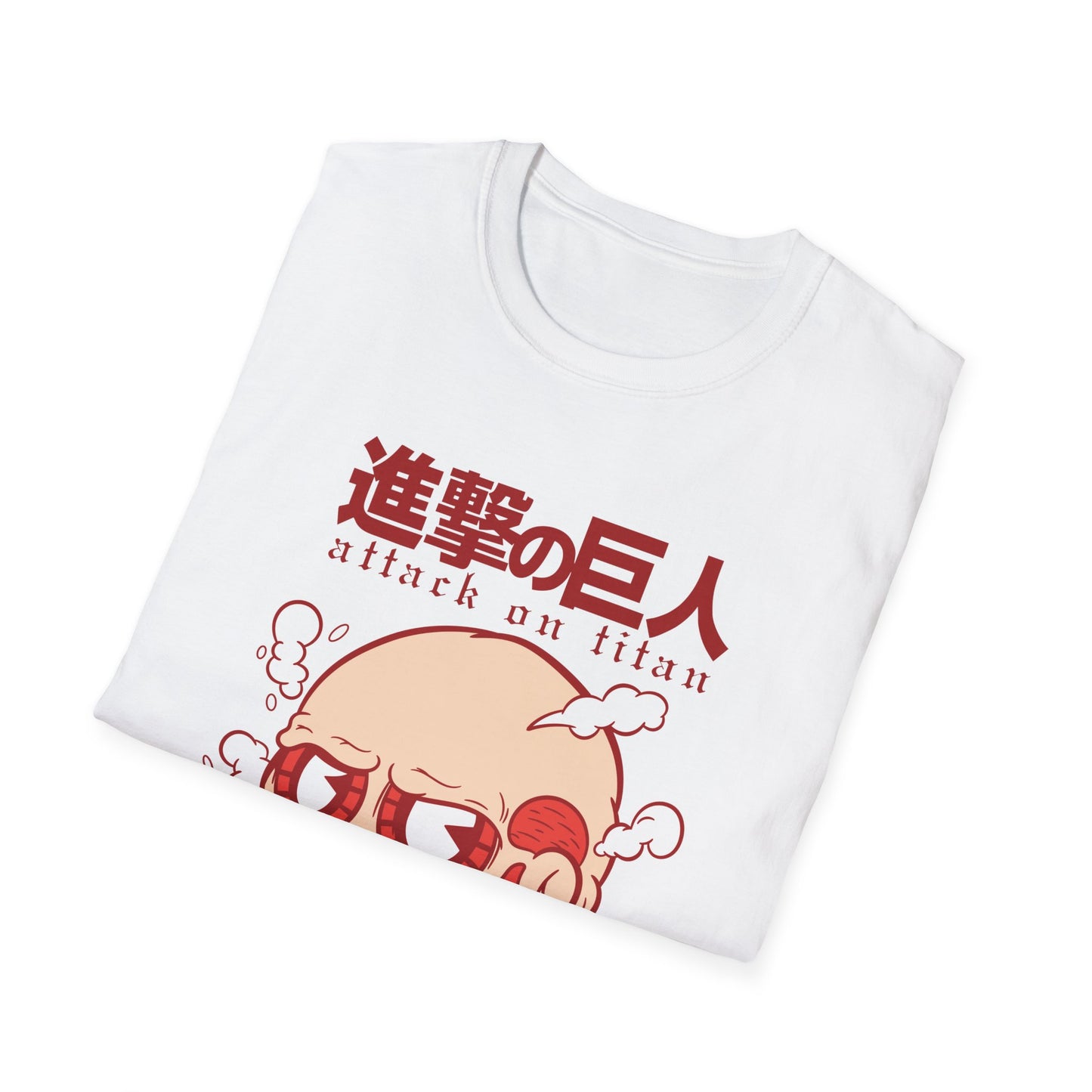 Anime-Inspired Unisex Softstyle T-Shirt, Perfect for Casual Wear, Gift for Anime Fans, Attack on Titan Tee, Streetwear Fashion, Cosplay Top