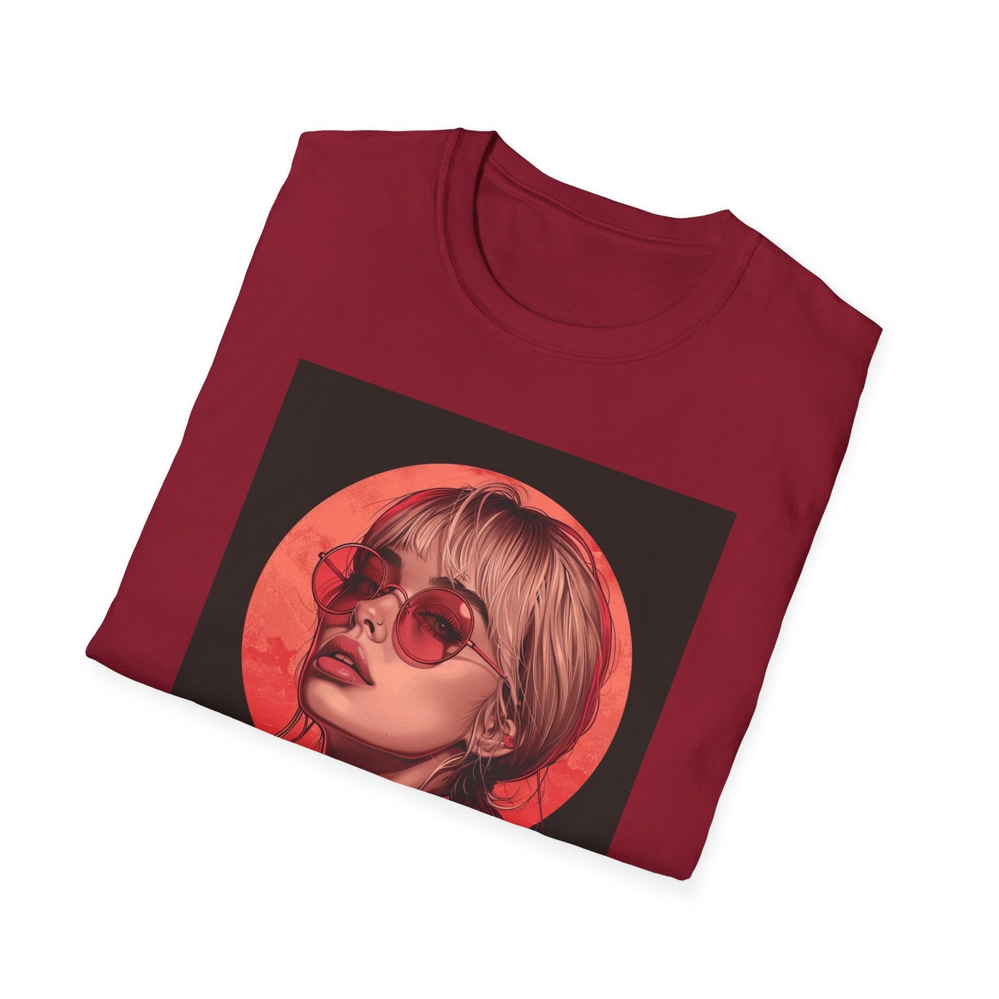 Retro Chic Graphic T-Shirt with Stylish Artwork