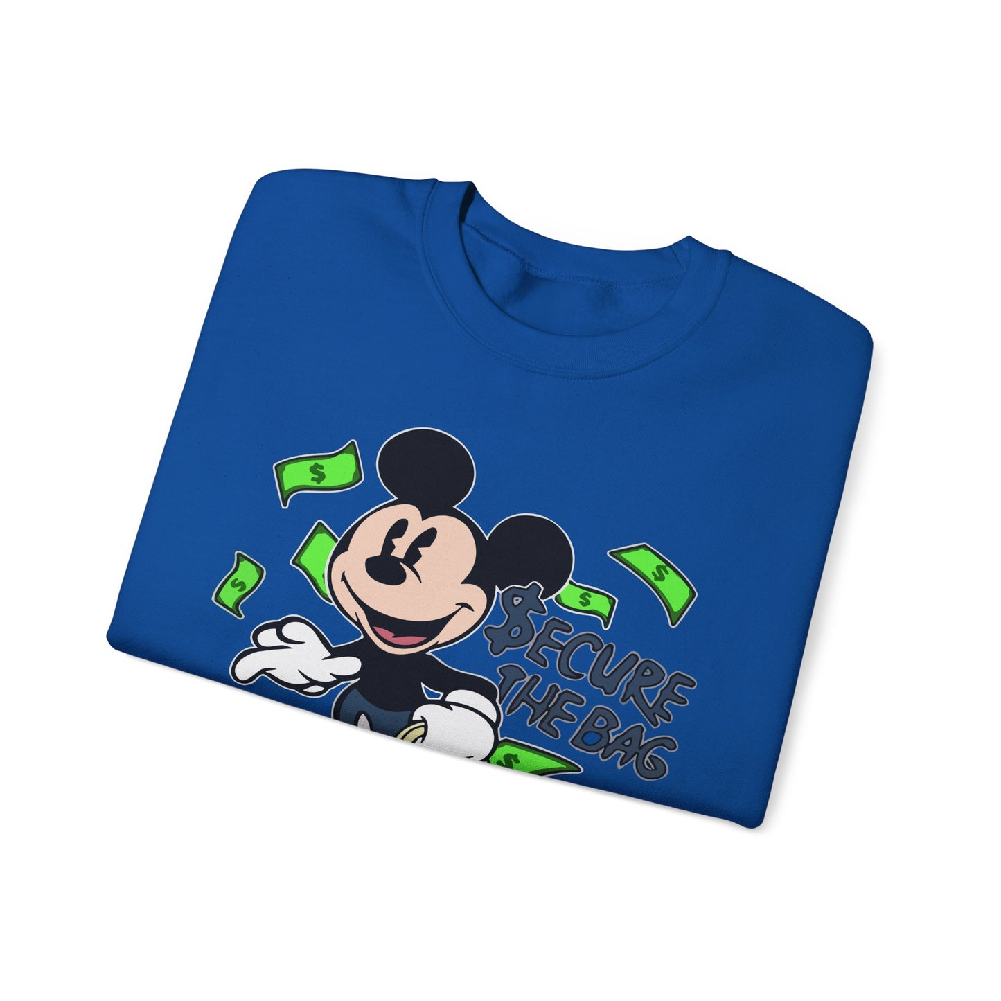 Mickey Mouse Secure the Bag Sweatshirt, Fun Crewneck, Trendy Unisex Apparel, Gift for Disney Lovers, Cozy Streetwear
