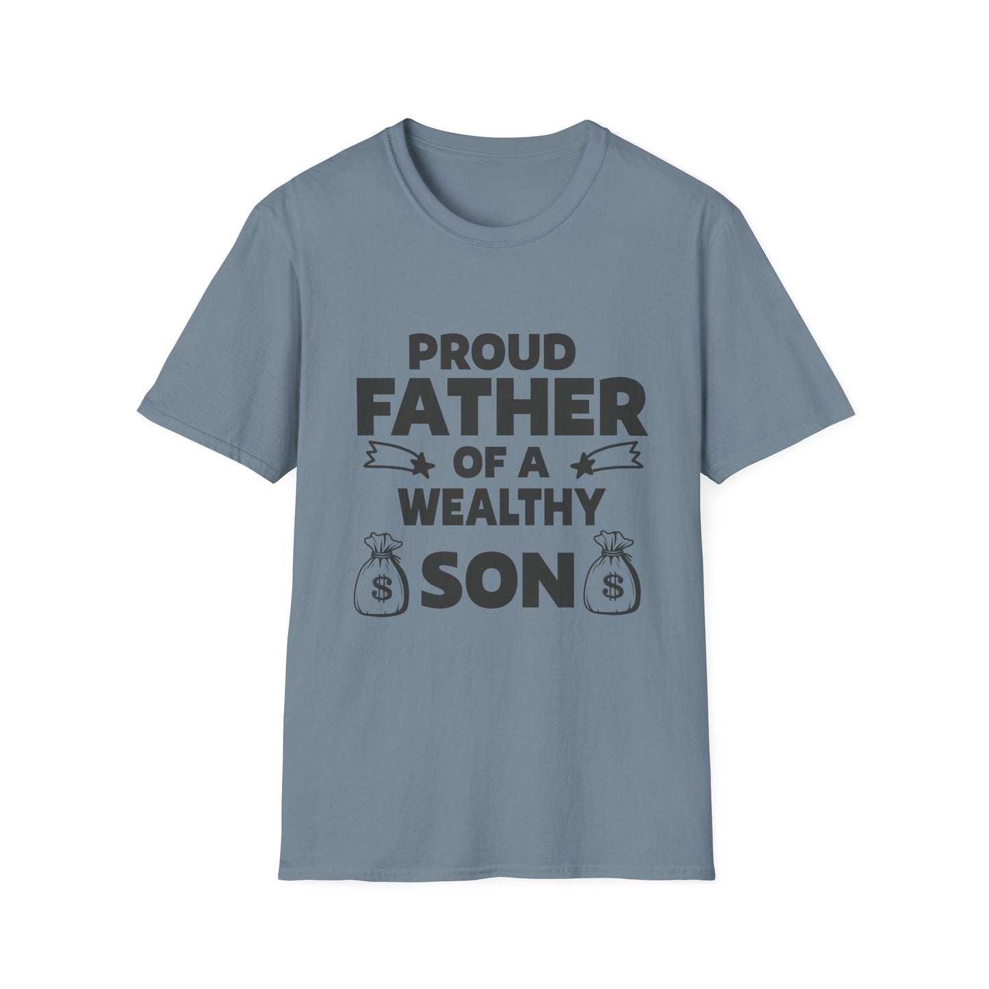Proud Father T-Shirt - Unisex Softstyle Tee for Celebrating Dads