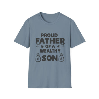 Proud Father T-Shirt - Unisex Softstyle Tee for Celebrating Dads
