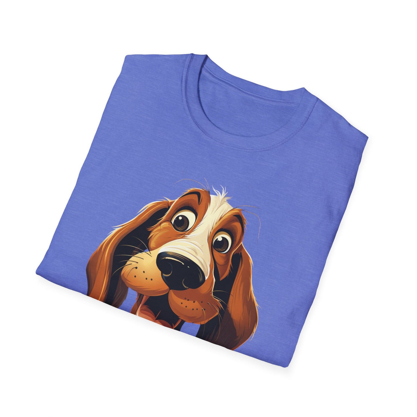 Playful Dog Graphic T-Shirt - Unisex Softstyle Tee for Dog Lovers