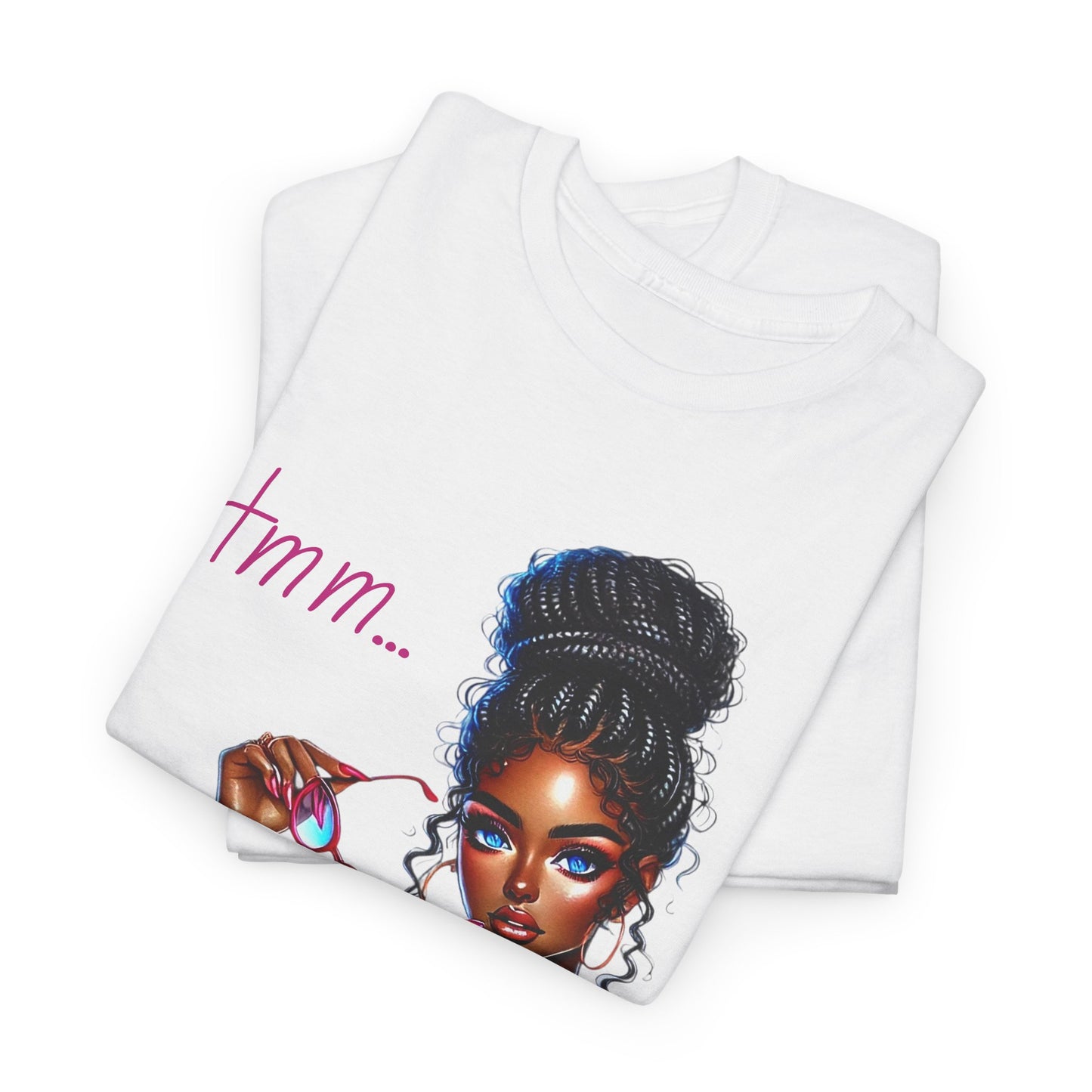 Expressive Aesthetic Tee – 'Hmm...' Design for Trendsetters