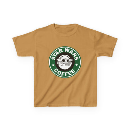 Star Wars Coffee Kids Tee, Fun Graphic T-shirt for Boys & Girls, Perfect for Birthdays, Star Wars Fans, Casual Wear