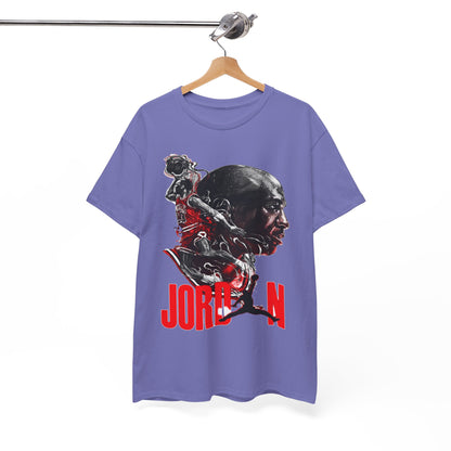 Jordan Inspired Unisex Heavy Cotton Tee - Retro Style Graphic Shirt