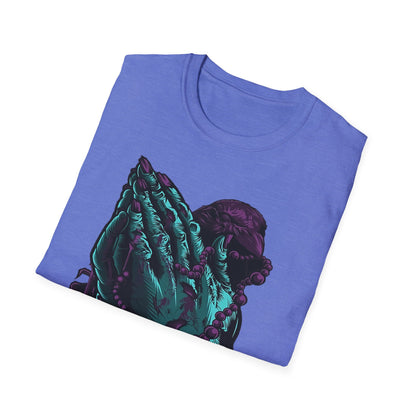 Spiritual Vibes Unisex Softstyle T-Shirt - Praying Hands Design