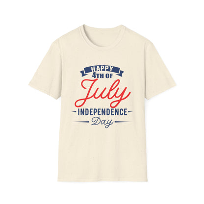 Happy 4th of July Unisex T-Shirt, Independence Day Tee, Summer Celebration Shirt, Patriotic Apparel, Casual Festival Wear