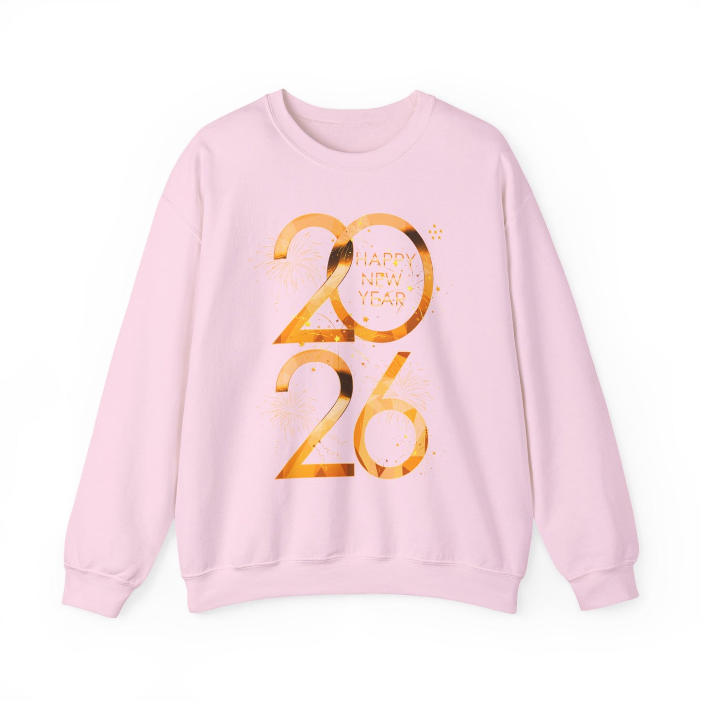 2026 Happy New Year Sweatshirt — Gold Foil Celebration Crewneck