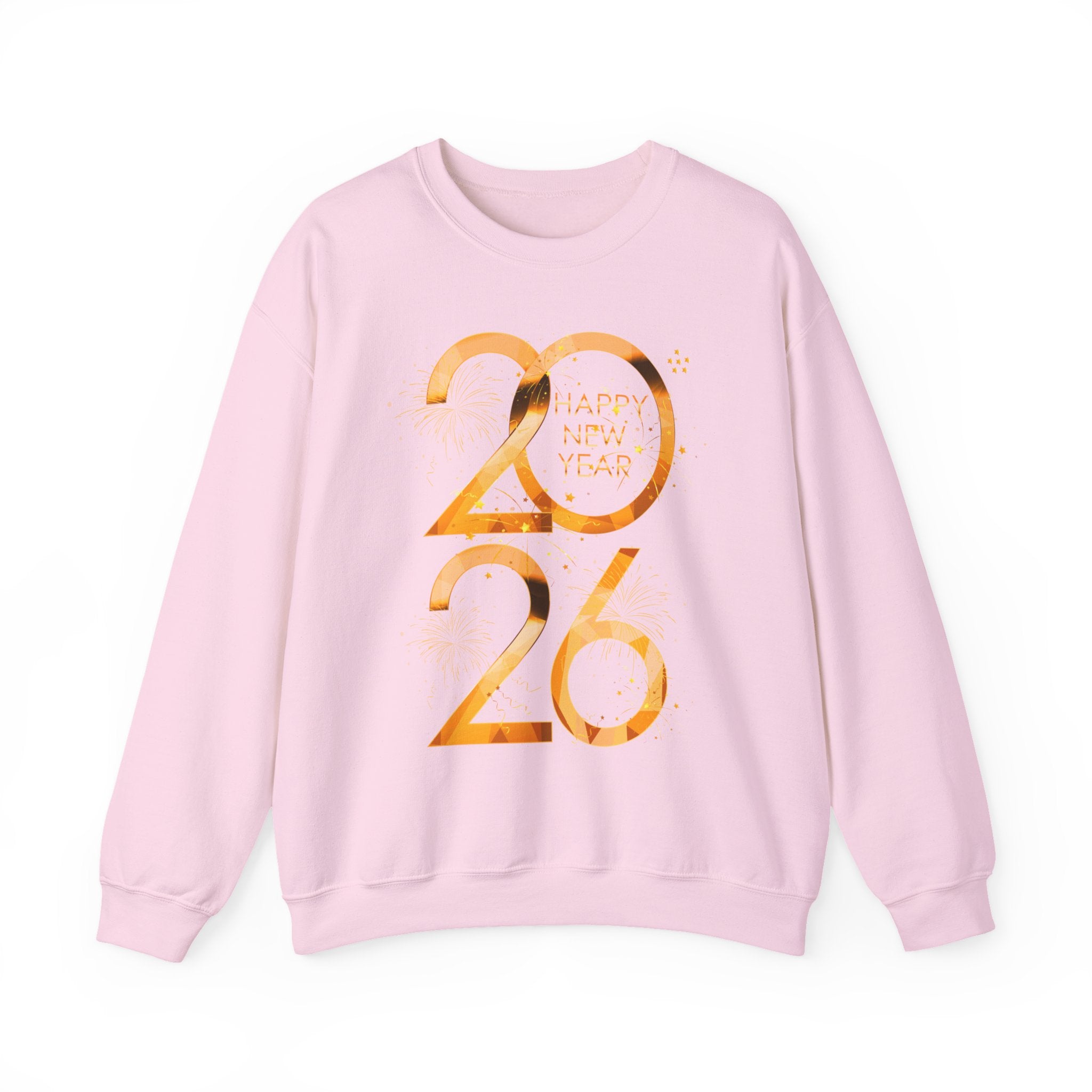 2026 Happy New Year Sweatshirt — Gold Foil Celebration Crewneck
