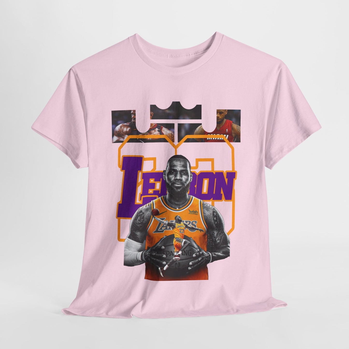 LeBron James Unisex Heavy Cotton Tee - Basketball Fan Apparel