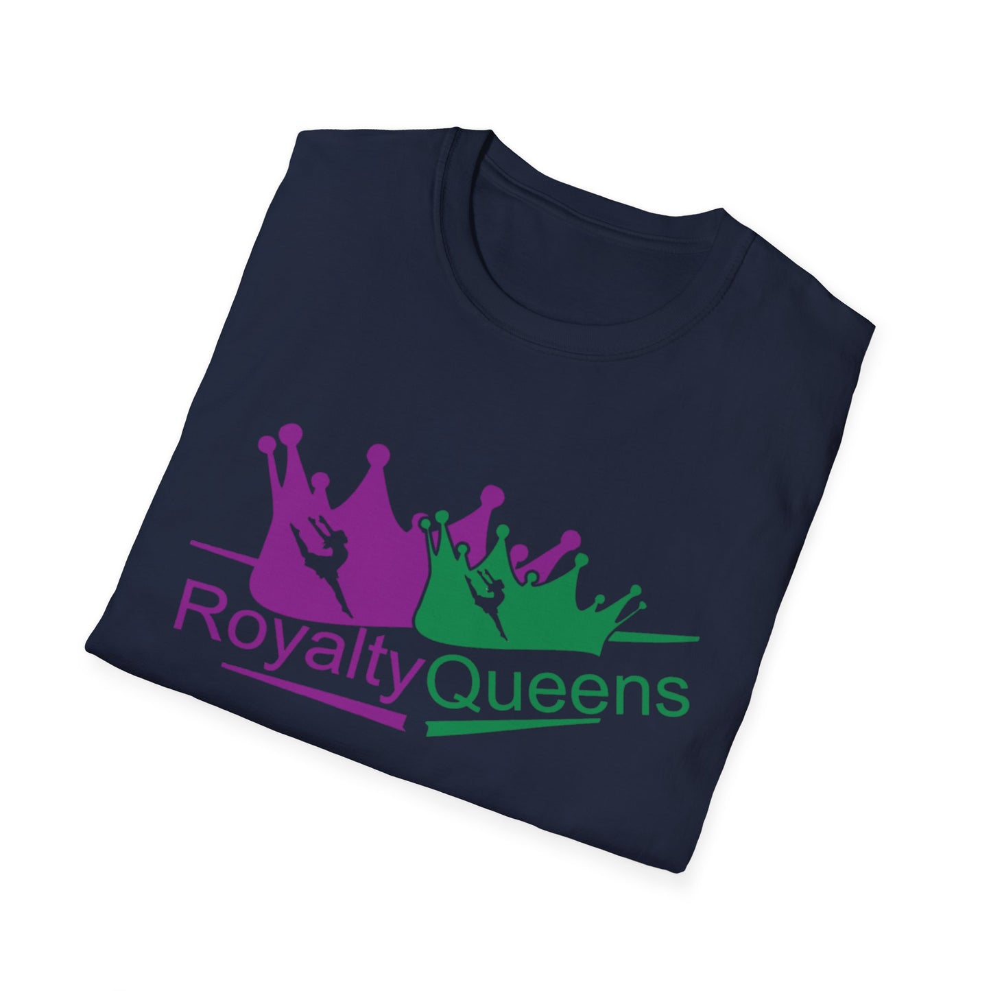 Royalty Queens T-Shirt, Unisex Softstyle Tee for Celebrations, Birthday Gifts, Empowerment Wear, Casual Fashion, Crown Design