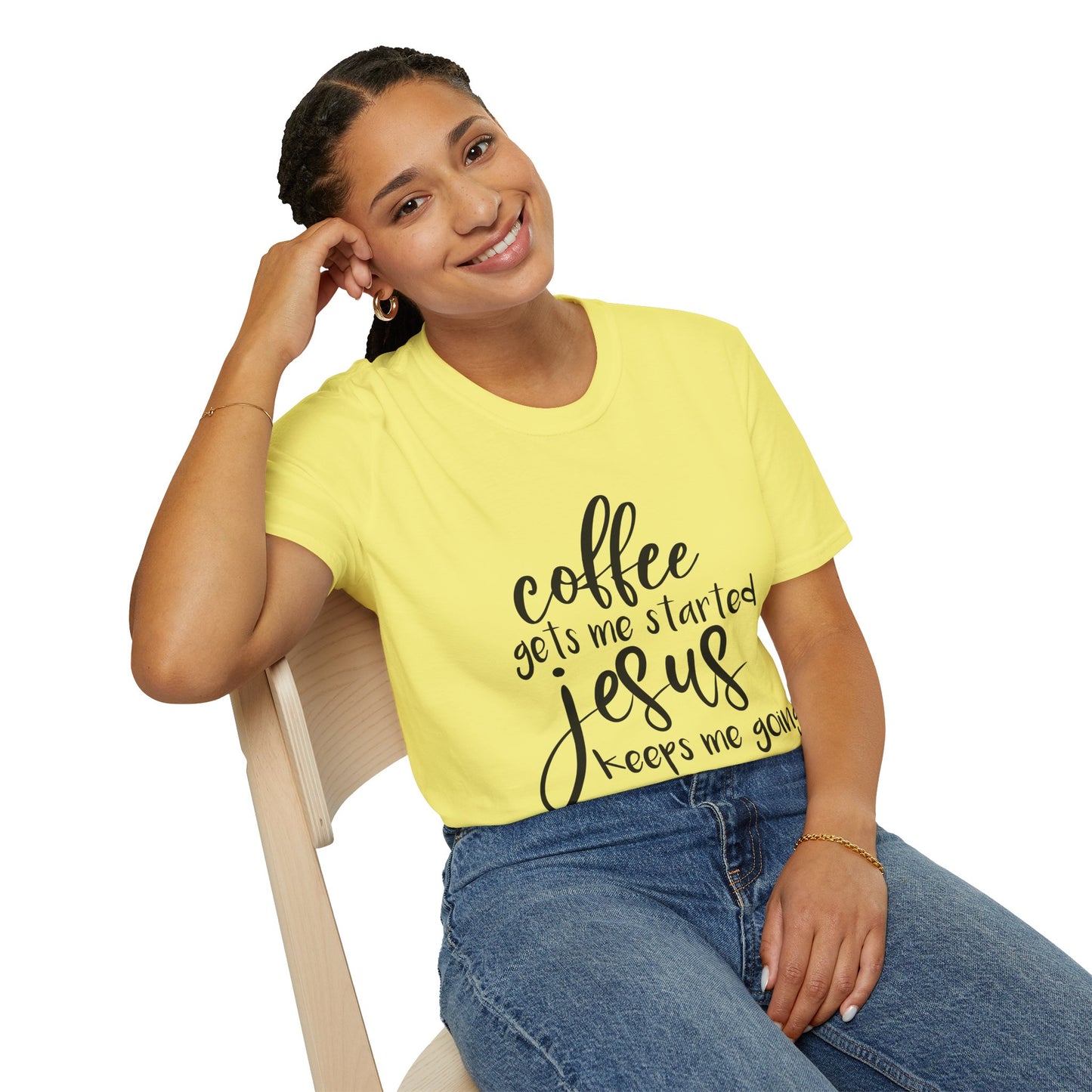 Coffee & Jesus Unisex Softstyle T-Shirt - Inspirational Christian Tee
