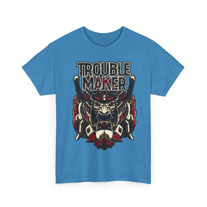 Trouble Maker Graphic Tee - Unisex Heavy Cotton Shirt for Rebels and Mischiefs