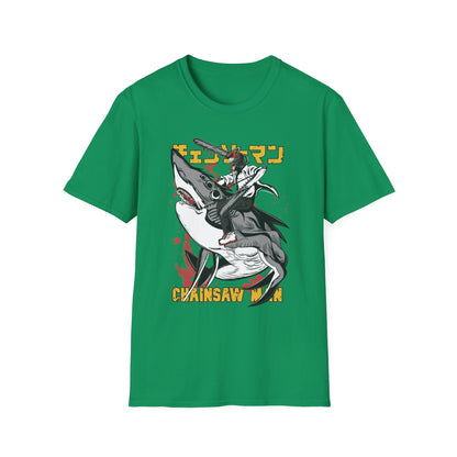 Unisex Softstyle T-Shirt with Unique Design, Cool Graphic Tee, Casual Wear, Gift for Anime Fans, Daily Comfort