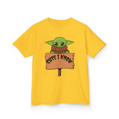 Cute Baby Alien Kids Tee - "Cute I Know" Design for Trendy Kids