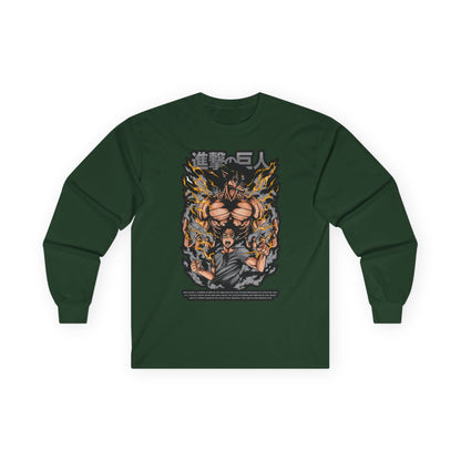 Attack on Titan Anime Long Sleeve Tee — Eren Titan Graphic Shirt