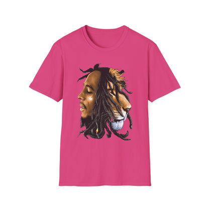 Rasta Lion Unisex Softstyle T-Shirt - Reggae Vibes Inspired Apparel